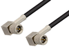10-32 Male Right Angle to 10-32 Male Right Angle Cable 48 Inch Length Using RG174 Coax, RoHS - PE36532LF-48 - Pasternack