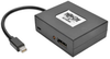 2-Port Mini DisplayPort 1.2 to DisplayPort Multi-Stream Transport (MST) Hub, 3840 x 2160 (4K x 2K) UHD, TAA -- B155-002-DP-V2 - Image