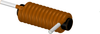 0.68uH, 20%, 2.2mOhm, 15Amp Max. DIP Rod Chokes -- AK1318160062A-R68M - Image