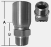 SHFHY SERIES - STAINLESS STEEL MALE PIPE -- SHFHY-04-02MP - Image