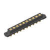 10 Pos. Female SIL Vertical Throughboard Conn. No Jackscrews -- M80-400000000-10-PF1-00-000 - Image