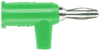 Banana Plug, Stackup, 15A, Screw, Green; Gender Pomona - 51X1926 - Newark, An Avnet Company