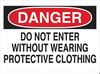Admittance Sign - 40654 - Brady Corporation