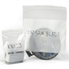 White Block Reclosable Poly Bags, 3