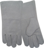 Red Steer 6707 Off-White Large Split Cowhide Leather Welding Glove - Wing Thumb - 6707 LG -- 6707 LG