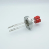 Thermocouple Feedthrough, Type C, 4 Pairs, Miniature Connectors, 2.75 Conflat Flange - A0462-3-CF - MPF Products, INC.