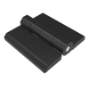 Surface Mount Hinge, 50 mm size, with Stud Mount, Zinc Alloy, Black Powder coated - EH-DHFM-50S - Southco