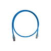 CAT 6 unshielded patch cord, LSZH Stranded, T568A and T568B compatible, Blue, 2 Meter -- C654106002M - Image