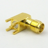 Right Angle SMA Female (Jack) PCB Connector Thru Hole Solder - SC8250 - Fairview Microwave Inc.