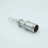 MS Series, Multipin Feedthrough, 4 Pins, 700 Volts, 10 Amps per Pin, 0.062″ Dia Conductors, w/ Air-side Connector, 1.18″ QF / KF Flange - A3511-1-QF - MPF Products, INC.
