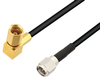 SMA Male to SSMC Plug Right Angle Low Loss Cable 36 Inch Length Using LMR-100 Coax - PE3C4423-36 - Pasternack