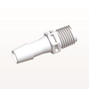Threaded Connector, Barbed, White - N8S1230 - Qosina Corp.