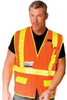 PIP 302-USV4OR Orange 5XL Polyester Solid High-Visibility & Reflective Vest - 5 Pockets - Fits 34.5 in Chest - 27 in Length - 616314-73939 - 616314-73939 - R. S. Hughes Company, Inc.