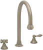 Dekko Deck-Mount Gooseneck Tub Spout: N&ordm; 13805 Two-Valve Deck-Mount Tub Set with Levers - 13805 - P. E. Guerin