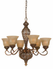 39643 Mid. Chandeliers-Glass Up - 486215 - Capital Lighting, Inc.