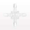 Cross Connector, Barbed - 61400 - Qosina Corp.