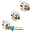 Leviton RCA Bulkhead Module, Gold Plated - 40830-B - TelephoneStuff.com