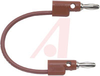 Patch Cord, Stack-Up Banana Plug Each End, 72 Inch, Red - 70198083 - Allied Electronics, Inc.