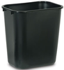 Rubbermaid® Soft Wastebasket - 28 1/8 Qt., Black -- 2956BK - Image
