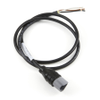 Amphenol Sine Systems AT04GY-2P-N-TPE-M1, 2-Way AT Receptacle Connector Single-Ended Molded Cable Assembly, 1 Meter Length -- 39282
