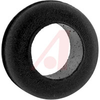 Grommet, Round; 3/8 in.; Black Buna-S Synthetic Rubber/Black Polyvinyl Chloride - 70211204 - Allied Electronics, Inc.
