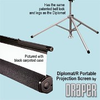 Heavy-Duty Tripod Projection Screen -- Diplomat/R