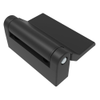Surface Mount Hinge, 47 mm size, with Mounting Holes & Stud, Zinc Alloy, Black Powder coated - EH-DHIZ-4760-S-30 - Southco