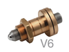 Hex Adjustment Screw, 100 TPI, 6.35 mm Travel, End Lock, Vacuum - AJS100-02H-V6 - Newport MKS