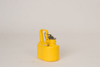 Eagle Yellow HDPE 2 gal Safety Can - 9 1/2 in Height - 6 in Overall Diameter - 048441-00339 - 048441-00339 - R. S. Hughes Company, Inc.