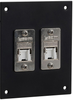 Universal Sub-Panel, 2 Shielded Category 6 Tool-Less Poe+ Compliant Jacks Rohs Compliant L-Com - 07AH3420 - Newark, An Avnet Company