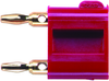Double Miniature Banana Plug W/ Shorting Bar, 5A, Red; Gender Pomona - 98F2236 - Newark, An Avnet Company