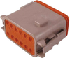 Plug Housing, 12Pos, Pa Gf, Brown; Product Range Deutsch Te Connectivity - 26W9686 - Newark, An Avnet Company