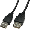 Usb Cable, 2.0 Type A Plug-Rcpt, 3M, Blk Rohs Compliant Videk - 33AJ0941 - Newark, An Avnet Company