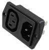 PWR ENT MOD RCPT IEC320-C14 PNL -- 685-4304.6079 - Image