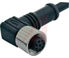 CONNECTOR, M12 CABLE, FEMALE, 5 POSITION, RIGHT ANGLE - 70084682 - Allied Electronics, Inc.