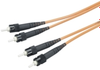Ceramic Terminated 62.5-Micron Multimode GSA Fiber Optic Cable, ST-ST, Duplex Plenum, 15-m (49.2-ft) -- EFP062-015M-CC - Image