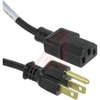 Power Cord; 10 A; SJT; 9 ft. 10 in.; 0.29 in.; 1250 W; 125 V; Black; degC - 70115994 - Allied Electronics, Inc.
