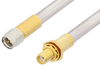 SMA Male to SMA Female Bulkhead Cable 36 Inch Length Using PE-SR401AL Coax - PE34247-36 - Pasternack
