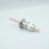 Power Feedthrough, 8000 Volts, 450 Amps, 1 Pin, 0.50″ Copper Conductor, 2.16″ QF / KF Flange - A8207-5-QF - MPF Products, INC.