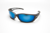 Edge Kazbek Black Aqua Precision Blue Polarized Xtra Large TSKAP-XL218 Safety Glasses -- TSKAP-XL218 - Image