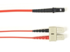 2-m, SC-MTRJ, 50-Micron, Multimode, Plenum, Red Fiber Optic Cable - FOCMP50-002M-SCMT-RD - Visual Sound, Inc.