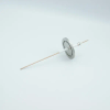 Power Feedthrough, 14,000 Volts, 50 Amps, 1 Pin, 0.094″ Copper Conductor, 2.16″ QF / KF Flange - A0508-8-QF - MPF Products, INC.
