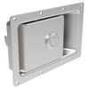 Push-to-Close Latch, Large Pivot Pawl Size, Locking, Rivet Mount, 5.2mm  dia. Holes, 23.4mm  Grip, Steel, Pre-Plated - 64-60-512-30 - Southco