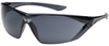 Bouton Optical Bullseye 250-31 Polycarbonate Standard Safety Glasses Gray Lens - Gray Frame - 616314-30205 -- 616314-30205