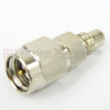 SMA Male (plug) to SMC Jack Adapter, Nickel Plated Brass Body, High Temp, 1.2 VSWR -- SM2072 - Image