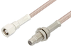 SMC Plug to SMC Jack Bulkhead Cable 24 Inch Length Using RG316 Coax - PE33690-24 - Pasternack