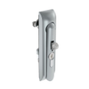 Swinghandle Latch, Medium Size - 125 mm , With Padlock Hasp, Use with Linear Actuator or as Single Point Latch, CH 751 Key DIN, Non-Sealed, Zinc Alloy, Satin Chrome Plated - H3-50-421-044 - Southco
