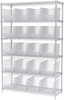 Shelving, Wire Shelving Kit, 18x48x74, 24 Bins - AWS184830260SC - Akro-Mils, Inc.