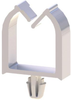 Wire Saddle, Push In, Nylon 6.6, Natural; Cable Clamp / Clip Type Essentra Components - 66AJ4102 - Newark, An Avnet Company