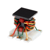2 Ways Core & Wire Power Splitter, 5 - 1000 MHz, 75Ω - TCP-2-10-75X+ - Mini-Circuits